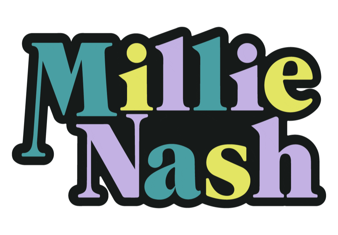 bymillienash giphyupload logo sticker design Sticker