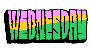 Wednesday Hump Day Sticker by Alabaster Pizzo