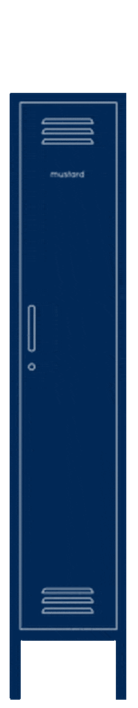Navy Locker Sticker by mustard made