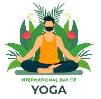 International Yoga Day Sticker by techshida