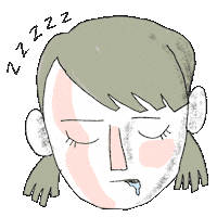 Bored Wake Up Sticker by juliaveldmanc