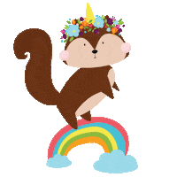 Flower Power Rainbow Sticker