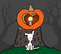 Jack-O-Lantern Love GIF by Chippy the Dog