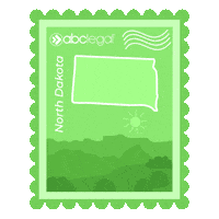 North Dakota Letter Sticker by ABCLegal
