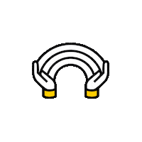 Stadtmuenchen rainbow hands munich munchen Sticker