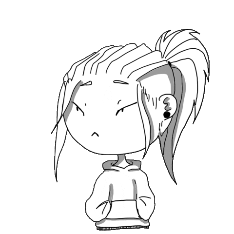 Sad Girl Sticker