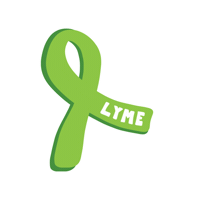 LymeNow lyme lyme disease green ribbon lymenow Sticker
