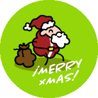 Feliz Navidad Wine Sticker by Spenly