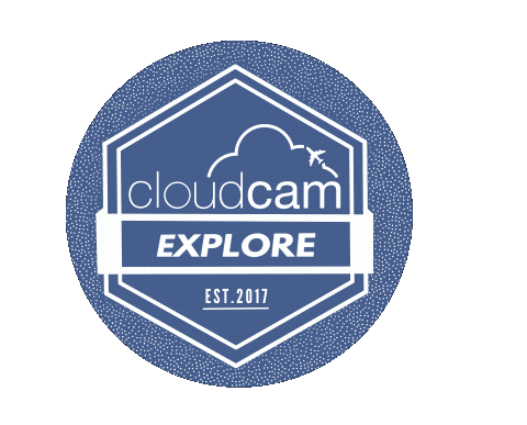 Logo Explore Sticker by CloudcamGIPHS