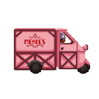 Wes Anderson Pixel Sticker