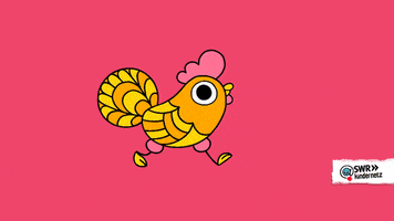 SWR-Kindernetz animation cartoon bird walking GIF