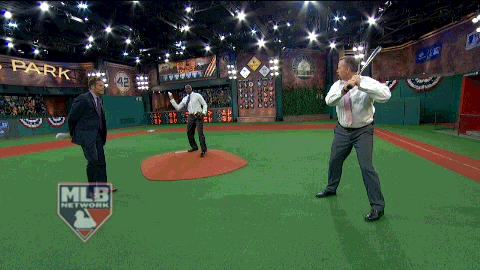 Swinging Harold Reynolds GIF by MLB Network