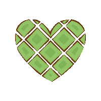 Houjewafel waffle pandan houjewafel pandanwaffle Sticker