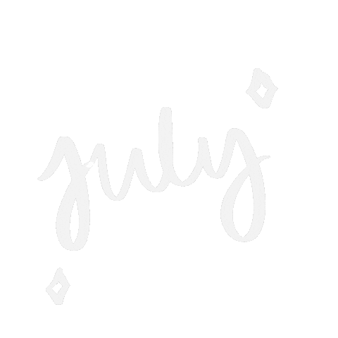 Lettering July Sticker