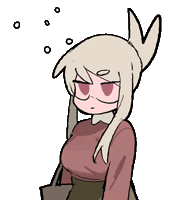 Nervous Anime Cute Sticker