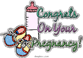pregnant congrats on your pregnancy Sticker