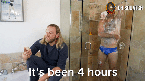 4 Hours Shower GIF by DrSquatchSoapCo