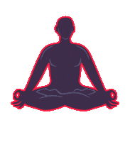 Yoga Meditation Sticker by Kuantum Gerçekligi Toplulugu