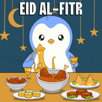 Pray Hari Raya GIF by Pudgy Penguins