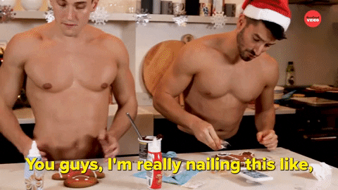 Gingerbread Men Christmas GIF by BuzzFeed