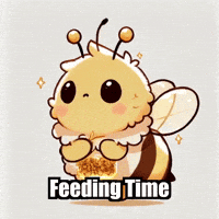Bee Feeding Time GIF by Beelightened