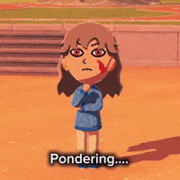 Pondering Tomodachi Life GIF