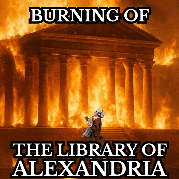 Ancient Rome Library GIF