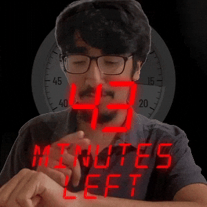 43 minutes left