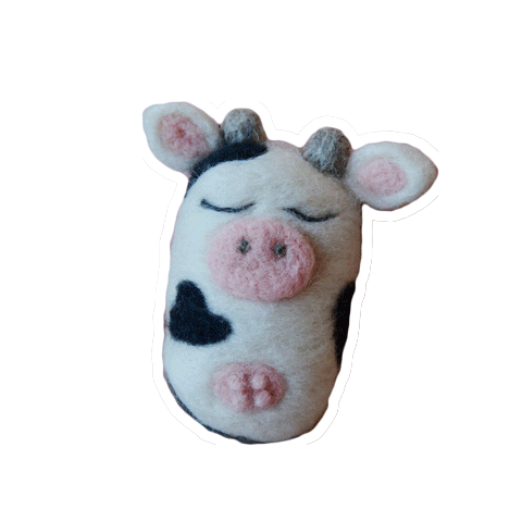 marielaanahi giphyupload amor cow tierno Sticker