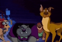 an all dogs christmas carol carface caruthers GIF by MGM Christmas