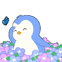Flowers Looking Sticker by Pudgy Penguins