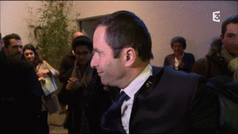 benoit hamon content GIF by franceinfo