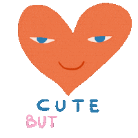 Fatomale heart smile illustration eyes Sticker