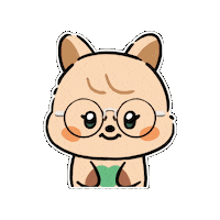 Glasses Gidle Sticker