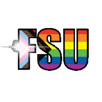Rainbow Flashing Sticker by Florida State University