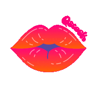 Qstock love heart kiss festival Sticker