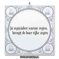 September Nl Sticker by Tegelspreuken.nl