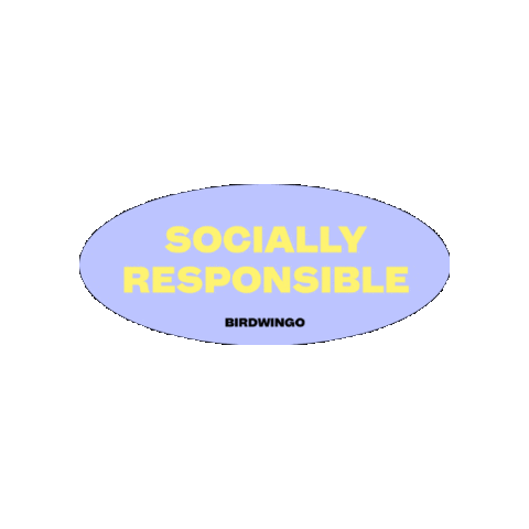 Birdwingo social society responsibility be responsible Sticker