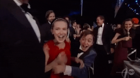 Excited Stranger Things GIF by SAG Awards