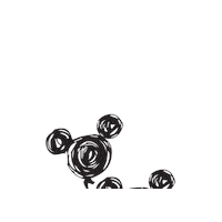 Black And White Balloons Sticker