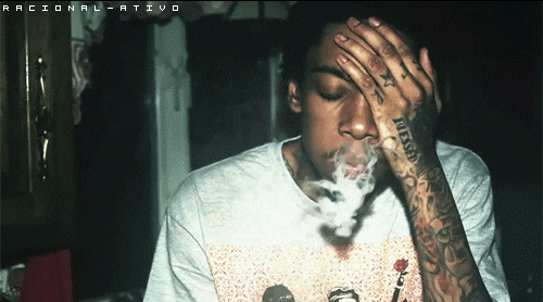 wiz khalifa smoking GIF