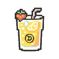 2D 8Bit Sticker by Daze Off