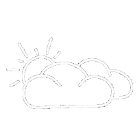 White Line Sun Sticker