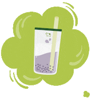 Milkshatw bubble boba bubbletea milktea Sticker