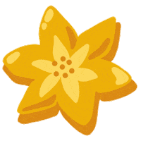 arreisartwork flower yellow spring tropical Sticker
