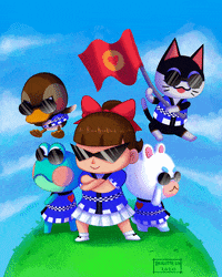 BRIGITTELU cat girl cool kawaii GIF