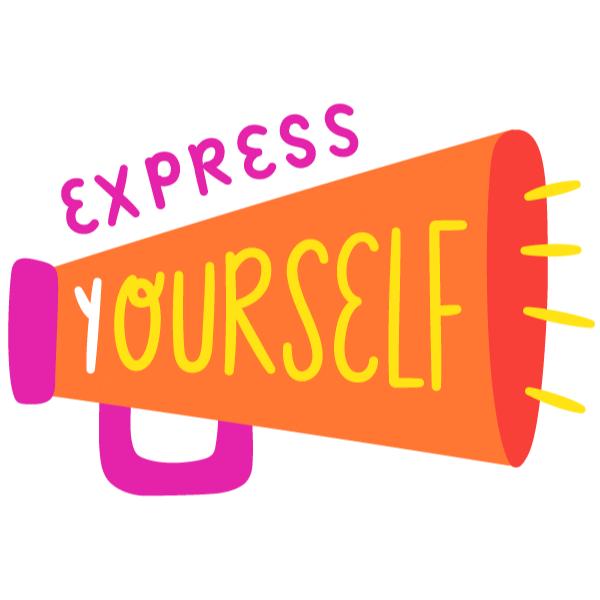 Express Yourself Ok Sticker by Jonathan Mont