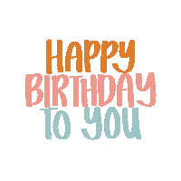 movingwritealong birthday happy birthday calligraphy happybirthday Sticker