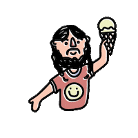 ice cream love Sticker by joelkirschenbaum