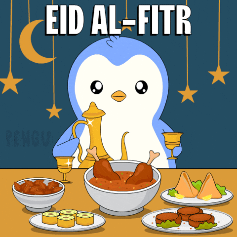 Pray Hari Raya GIF by Pudgy Penguins